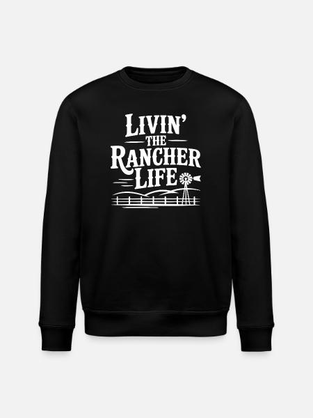 Das Leben als Rancher - Stanley/Stella Unisex Bio-Sweatshirt ROLLER - Schwarz