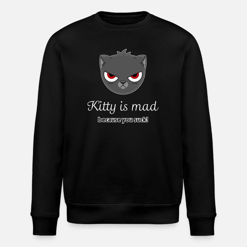 chat offensé - Sweat bio ROLLER Stanley/Stella Unisexe - noir