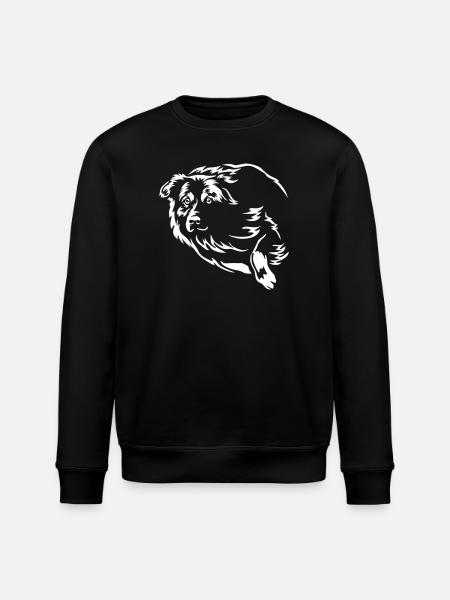 Australian Shepherd "Black Edition" - Stanley/Stella ROLLER Unisex Organic Sweatshirt - black