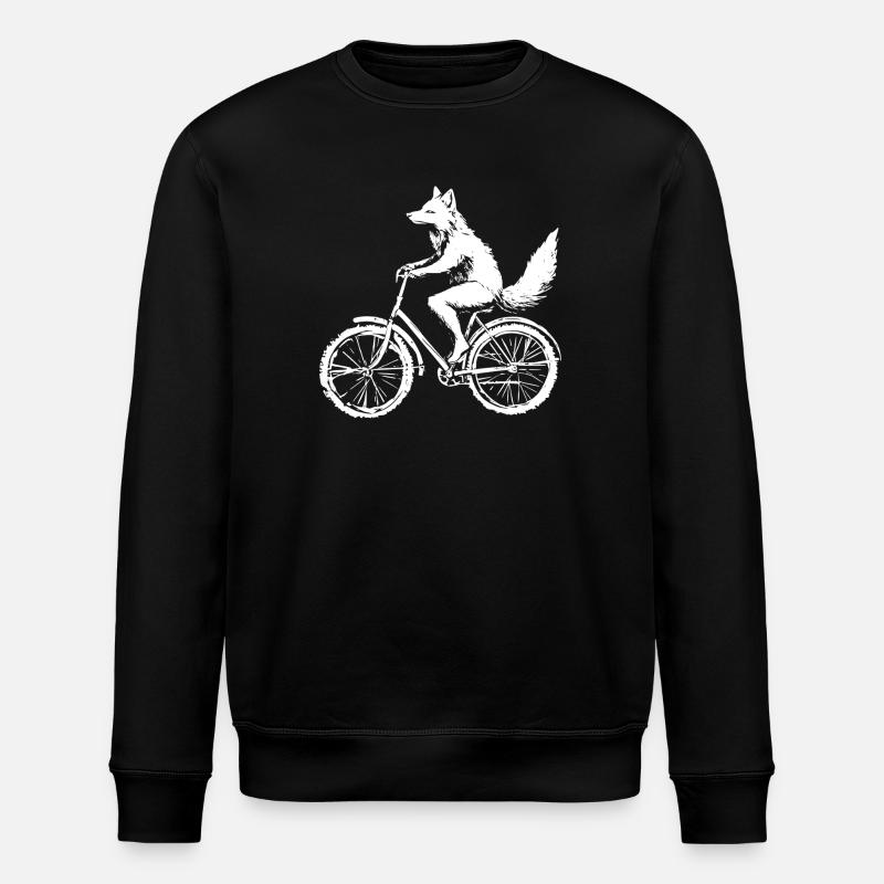 Fahrrad Fuchs - Stanley/Stella Unisex Bio-Sweatshirt ROLLER - Schwarz