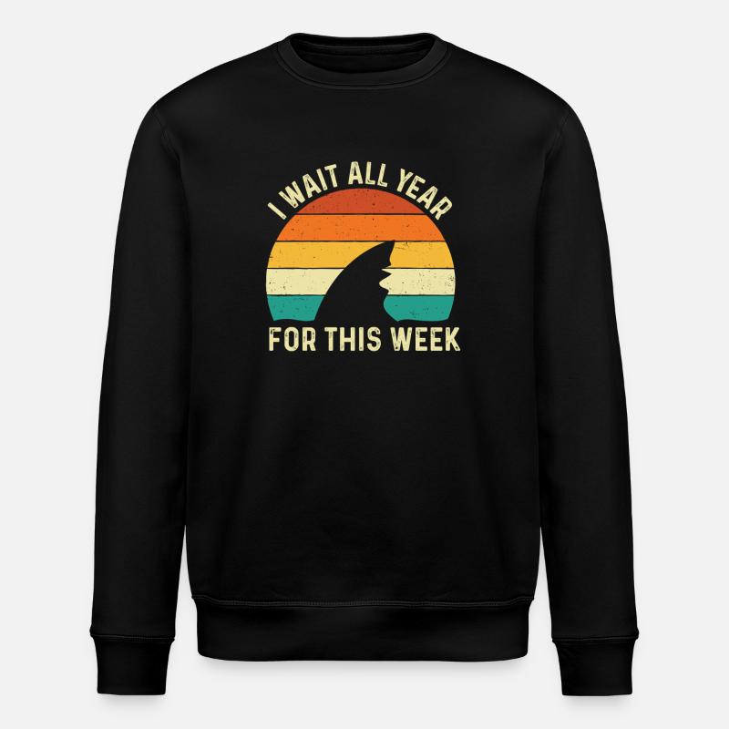 Walhai Ozean-Meeresleben Tauchen - Stanley/Stella Unisex Bio-Sweatshirt ROLLER - Schwarz