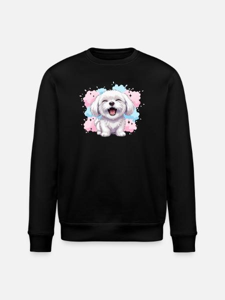 Éclaboussure pastel joyeuse et duveteuse - Sweat bio ROLLER Stanley/Stella Unisexe - noir
