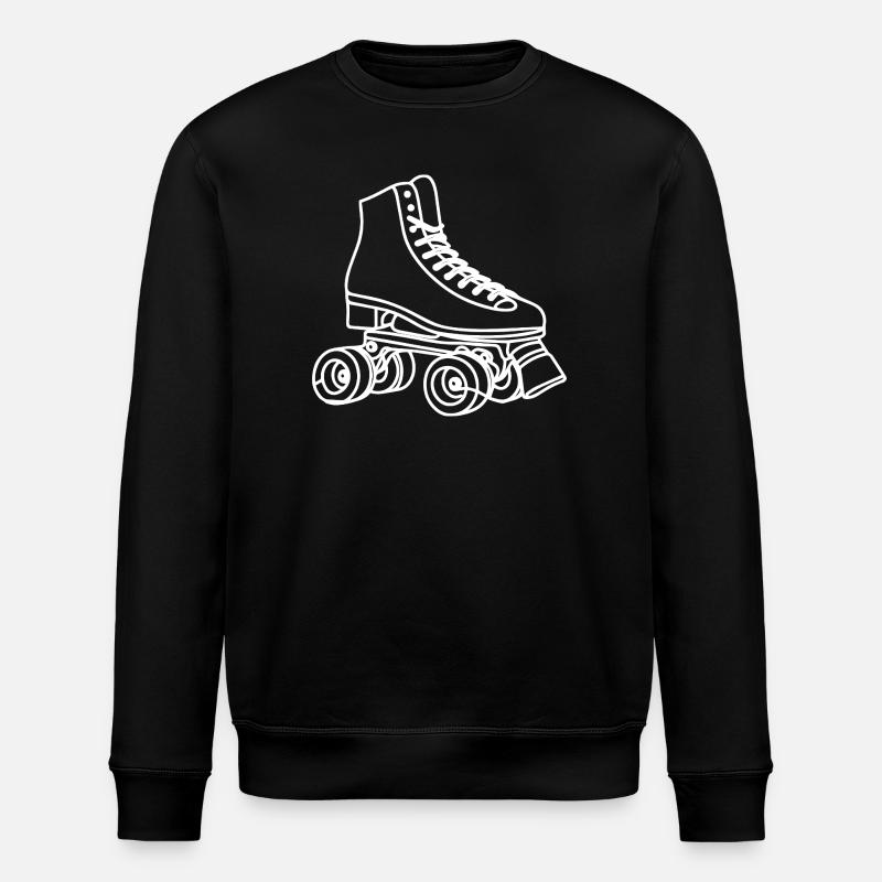 Roller Skates Drawing - Stanley/Stella ROLLER Unisex Organic Sweatshirt - black