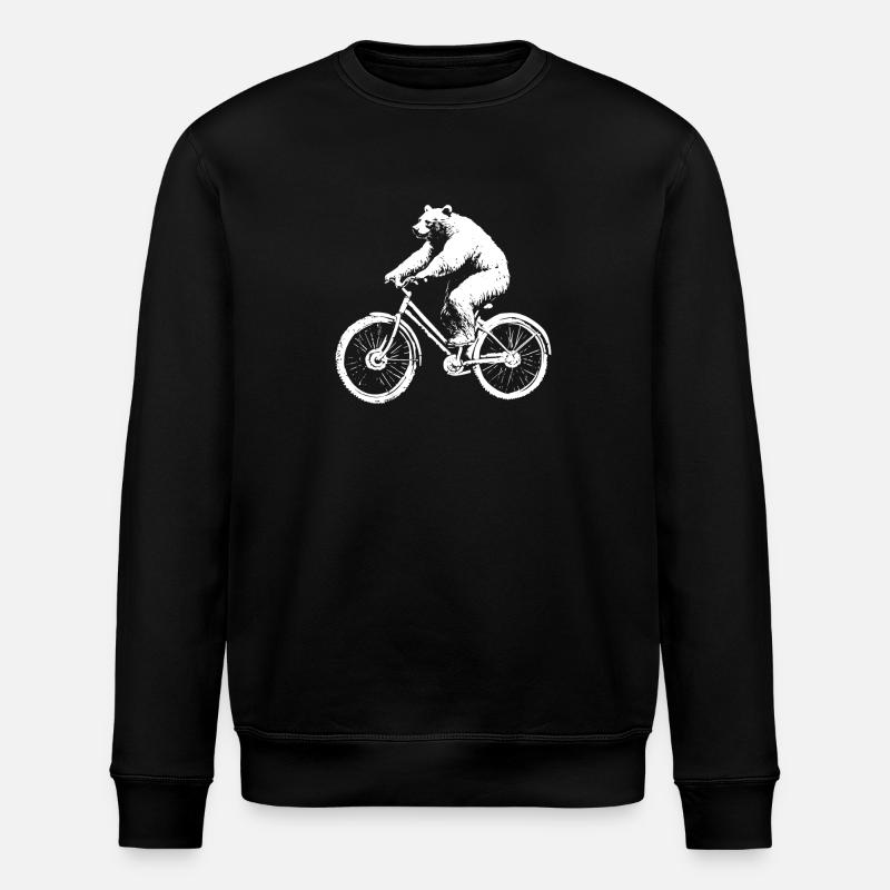 Bicycle Bear - Sweat bio ROLLER Stanley/Stella Unisexe - noir
