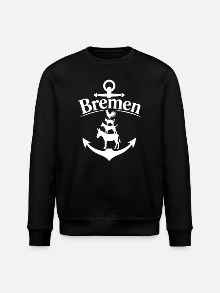 Bremen - Stanley/Stella Unisex Bio-Sweatshirt ROLLER - Schwarz