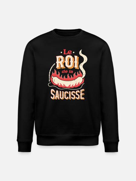 Le Roi de la Saucisse - Sweat bio ROLLER Stanley/Stella Unisexe - noir