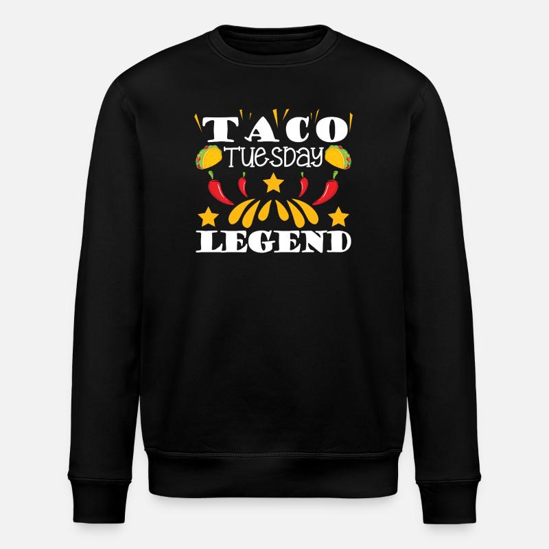 taco tuesday legend - Stanley/Stella ROLLER Unisex Organic Sweatshirt - black