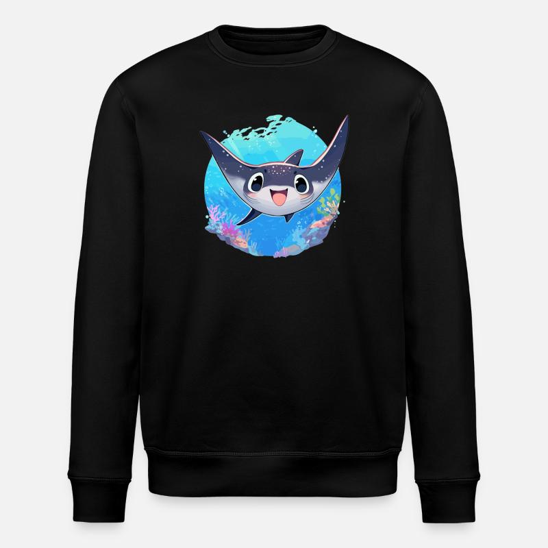 Rays Manta Rays - Stanley/Stella ROLLER Unisex Organic Sweatshirt - black