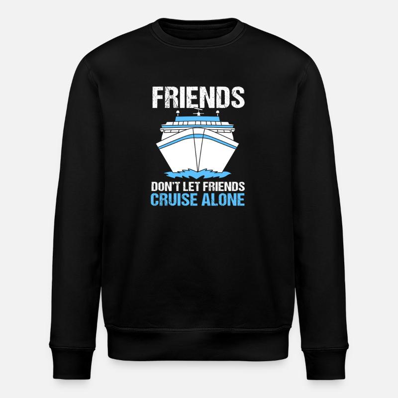 Croisière en bateau de croisière - Sweat bio ROLLER Stanley/Stella Unisexe - noir