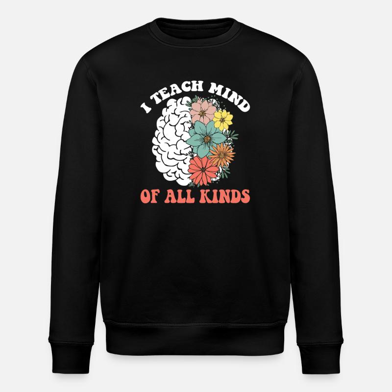 Thriving Brain of Diversity - Stanley/Stella ROLLER Unisex Organic Sweatshirt - black