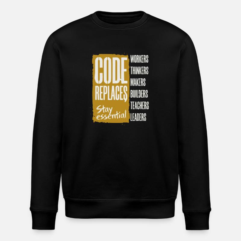 Anti AI Industrial Revolution - Stanley/Stella Unisex Bio-Sweatshirt ROLLER - Schwarz