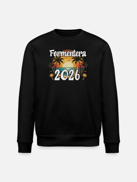 Formentera 2026 - Stanley/Stella Unisex Bio-Sweatshirt ROLLER - Schwarz