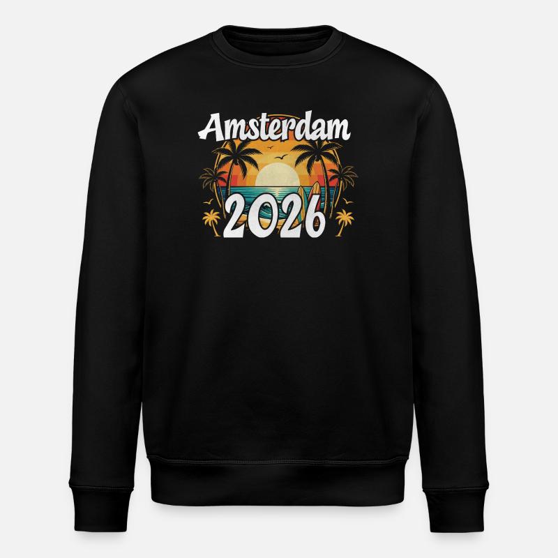Amsterdam 2026 - Sweat bio ROLLER Stanley/Stella Unisexe - noir