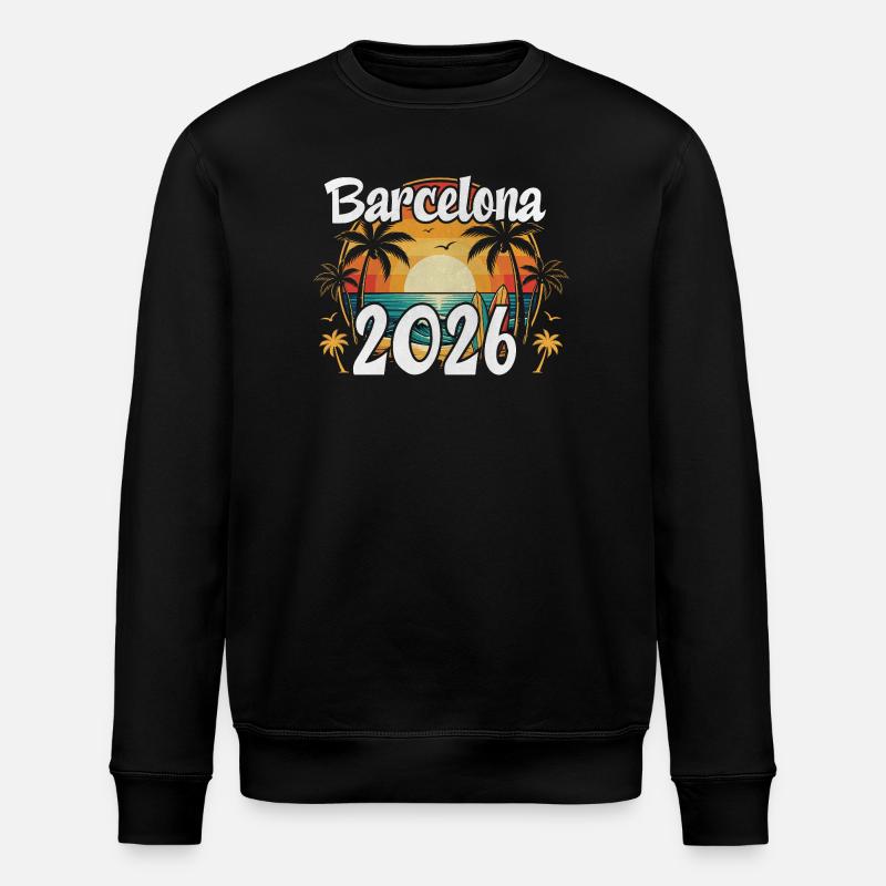 Barcelone 2026 - Sweat bio ROLLER Stanley/Stella Unisexe - noir