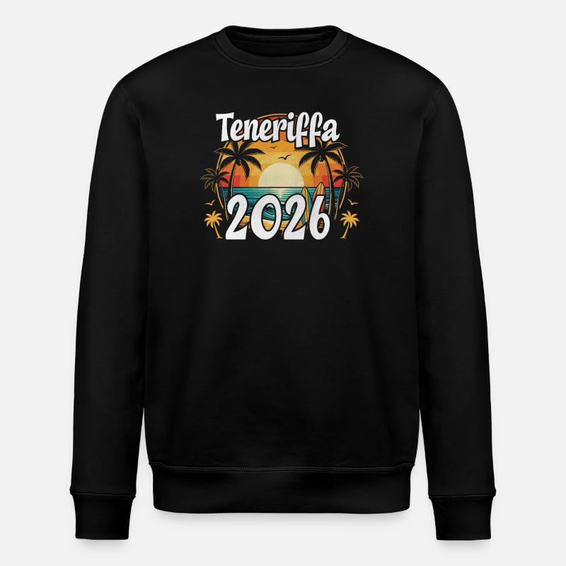Teneriffa 2026 - Stanley/Stella Unisex Bio-Sweatshirt ROLLER - Schwarz