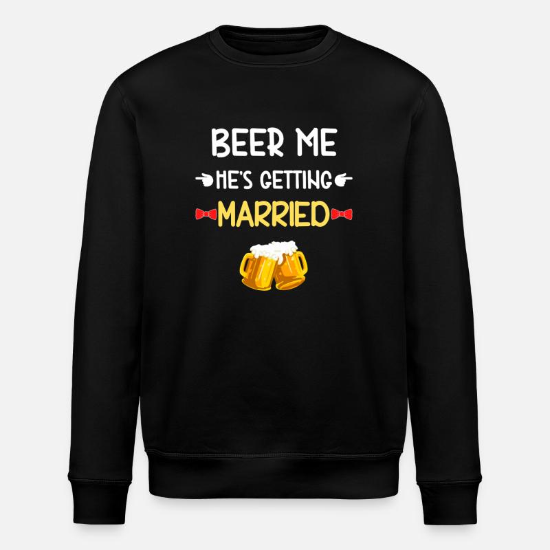 Escouade de Mariés Beer Me - Sweat bio ROLLER Stanley/Stella Unisexe - noir