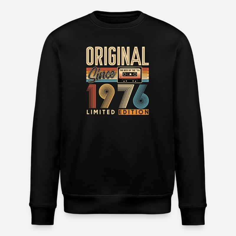 50th birthday, 50 years - Stanley/Stella ROLLER Unisex Organic Sweatshirt - black