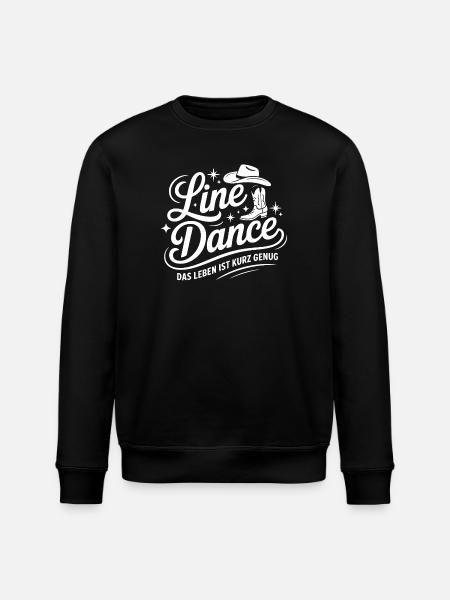 Line Dance Lebenslust Western - Stanley/Stella Unisex Bio-Sweatshirt ROLLER - Schwarz