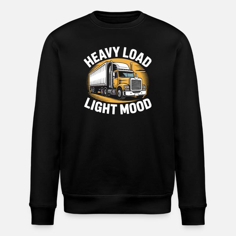 Chauffeur professionnel de camion cadeau - Sweat bio ROLLER Stanley/Stella Unisexe - noir