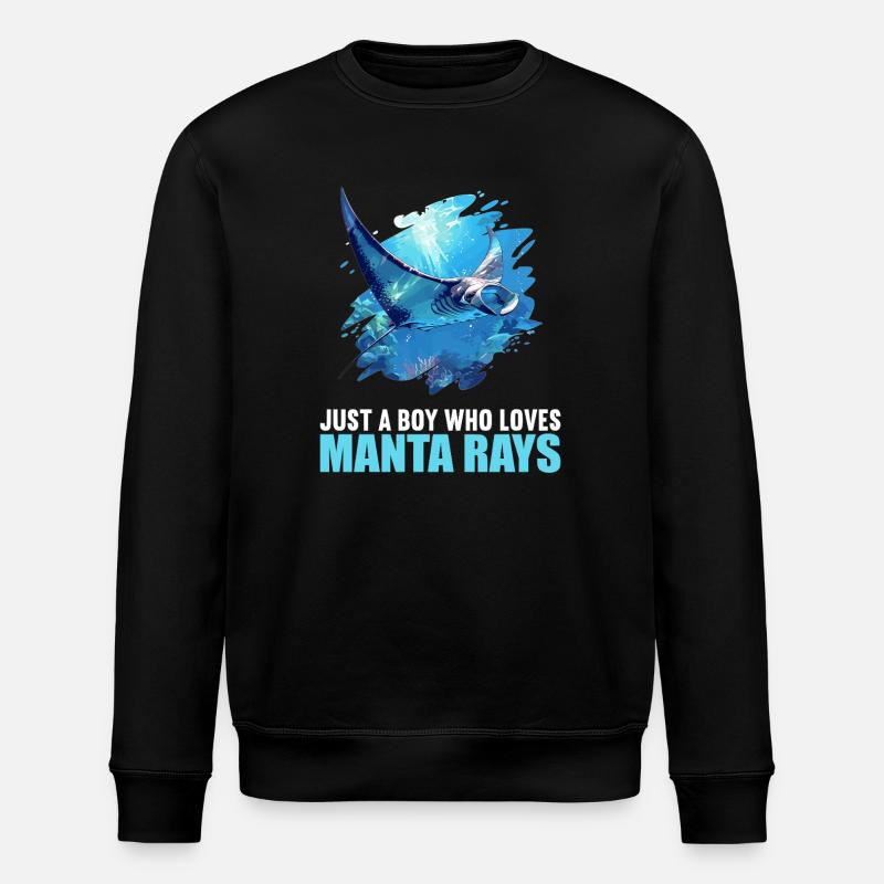 Rays Manta Rays - Stanley/Stella ROLLER Unisex Organic Sweatshirt - black