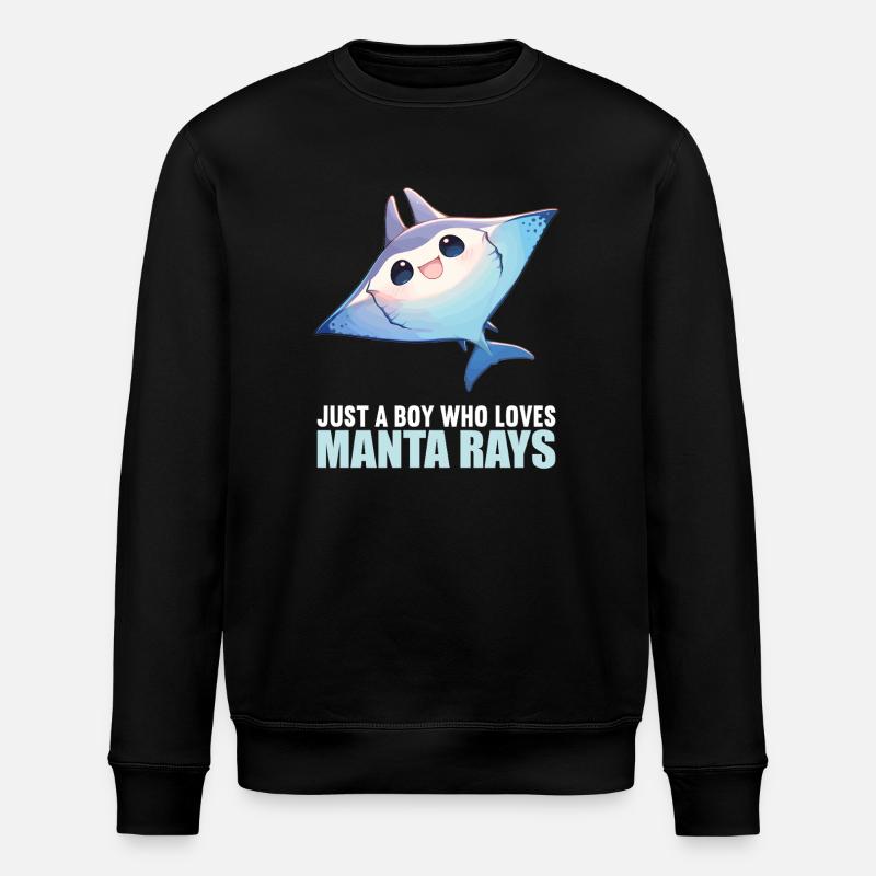 Raies Manta Raies - Sweat bio ROLLER Stanley/Stella Unisexe - noir