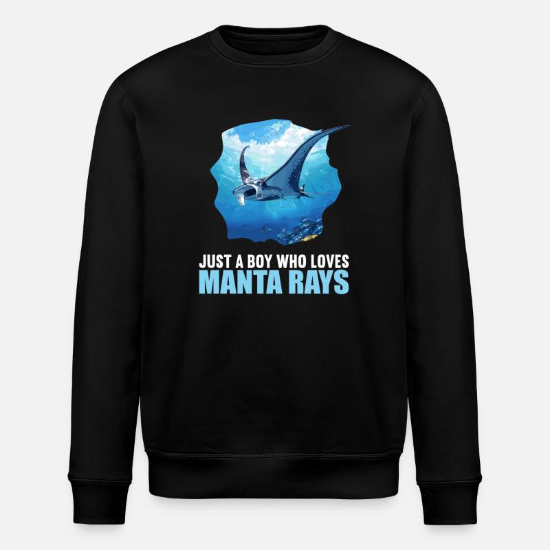 Rays Manta Rays - Stanley/Stella ROLLER Unisex Organic Sweatshirt - black