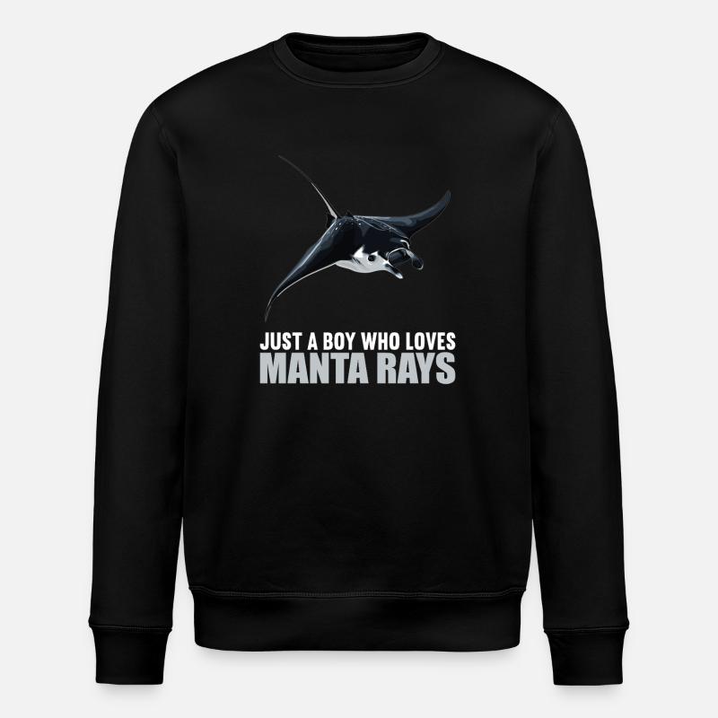 Rochen Mantarochen - Stanley/Stella Unisex Bio-Sweatshirt ROLLER - Schwarz