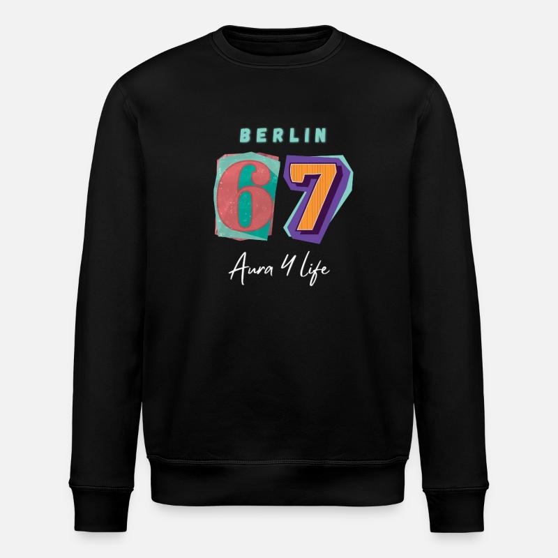 Berlin_67_Aura_4_Life - Stanley/Stella Unisex Bio-Sweatshirt ROLLER - Schwarz