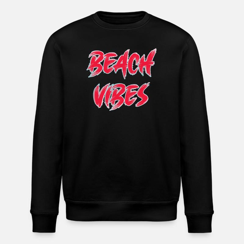 Beach Vibes - Stanley/Stella Unisex Bio-Sweatshirt ROLLER - Schwarz