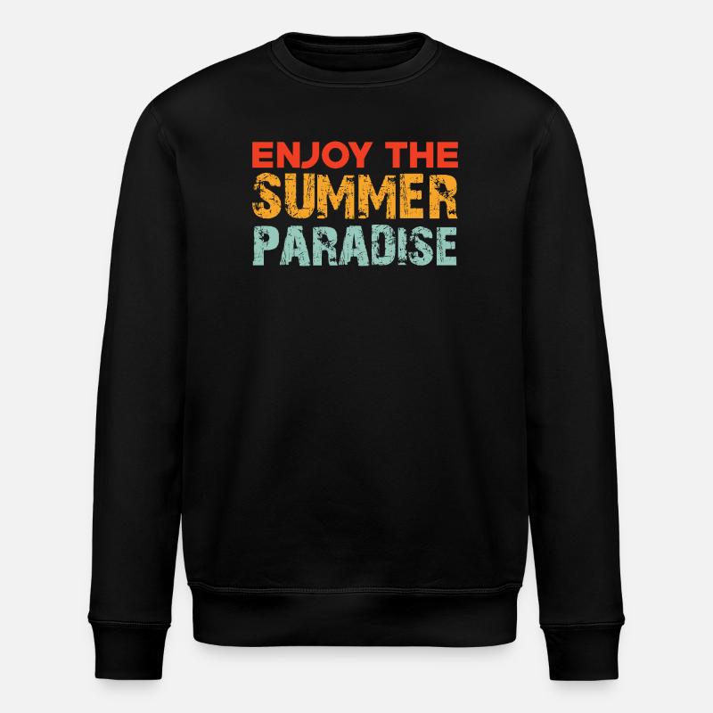Profitez du paradis estival - Sweat bio ROLLER Stanley/Stella Unisexe - noir