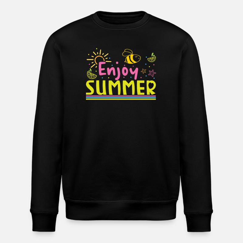 Enjoy the summer - Stanley/Stella ROLLER Unisex Organic Sweatshirt - black