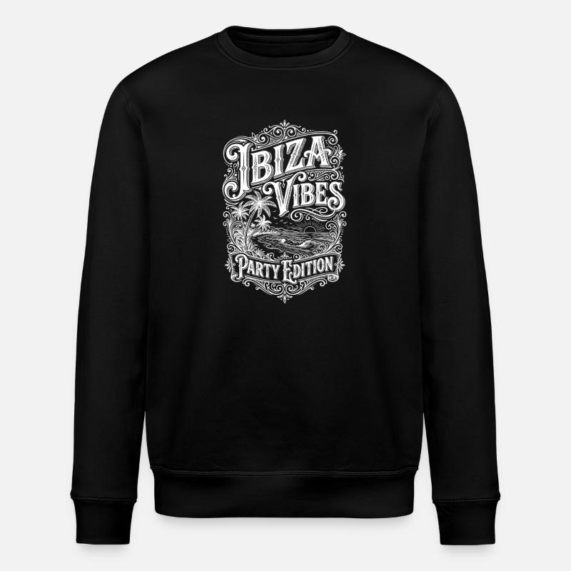 Ibiza Vibes - Stanley/Stella ROLLER Unisex Organic Sweatshirt - black