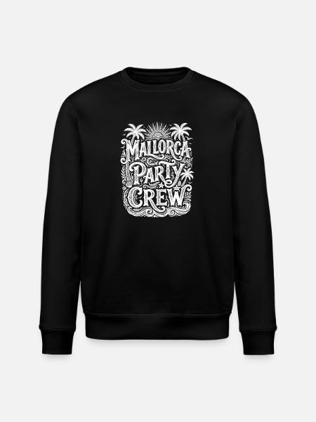 Mallorca Party Crew - Stanley/Stella ROLLER Unisex Organic Sweatshirt - black