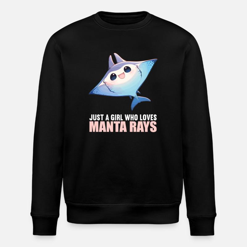 Raies Manta Raies - Sweat bio ROLLER Stanley/Stella Unisexe - noir