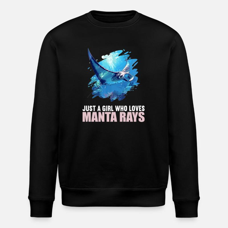 Rays Manta Rays - Stanley/Stella ROLLER Unisex Organic Sweatshirt - black