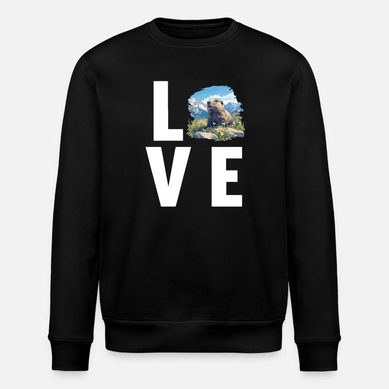 Marmottes Marmotte - Sweat bio ROLLER Stanley/Stella Unisexe - noir