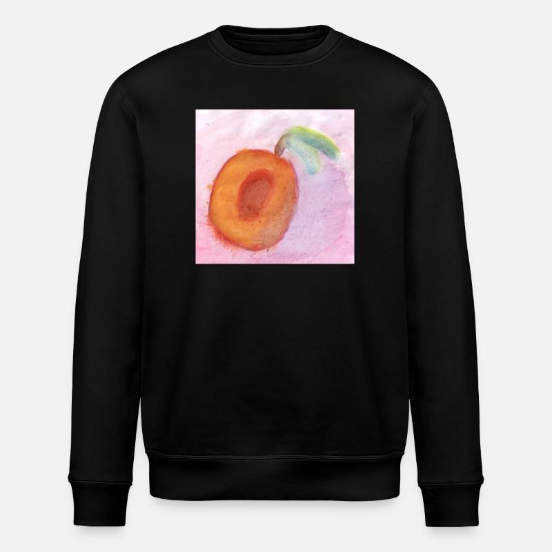 Pfirsisch_Wasserfarben - Stanley/Stella Unisex Bio-Sweatshirt ROLLER - Schwarz