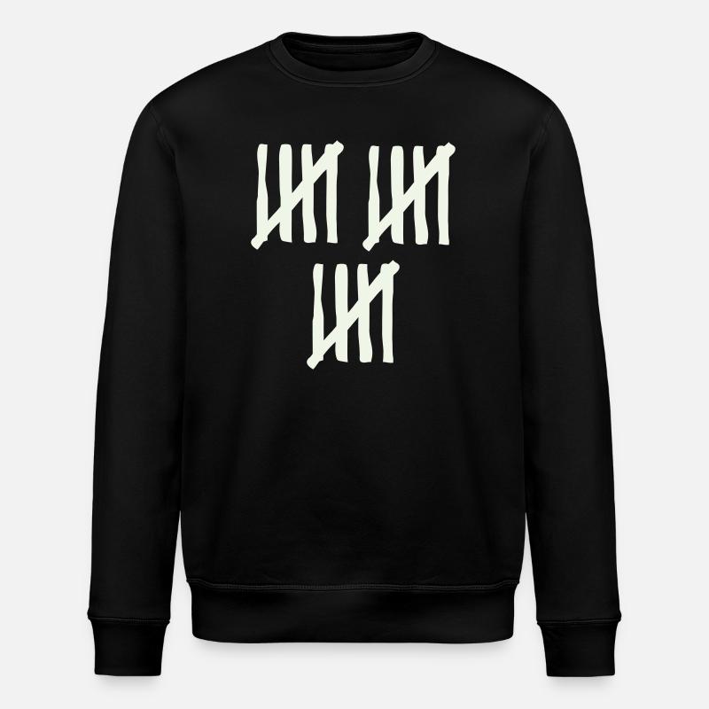 stripes_15 - Stanley/Stella Unisex Bio-Sweatshirt ROLLER - Schwarz