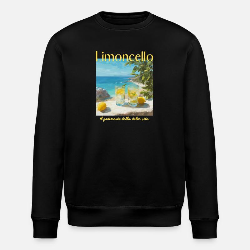 Limonecello am Strand - Stanley/Stella Unisex Bio-Sweatshirt ROLLER - Schwarz