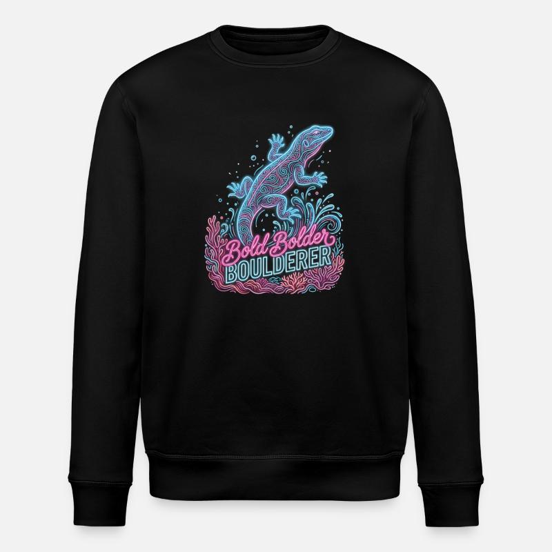 Bouldern Bold Bolder Boulderer - Stanley/Stella Unisex Bio-Sweatshirt ROLLER - Schwarz