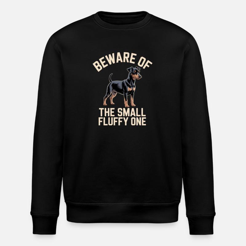 Manchester Terrier Hund Geschenke - Stanley/Stella Unisex Bio-Sweatshirt ROLLER - Schwarz