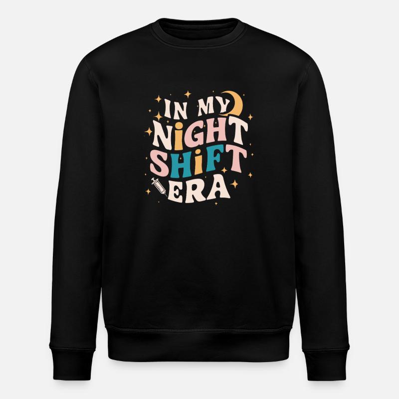À mon époque de nuit - Sweat bio ROLLER Stanley/Stella Unisexe - noir