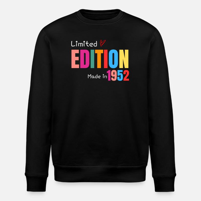 Limitierte Auflage Hergestellt 1952 - Stanley/Stella Unisex Bio-Sweatshirt ROLLER - Schwarz