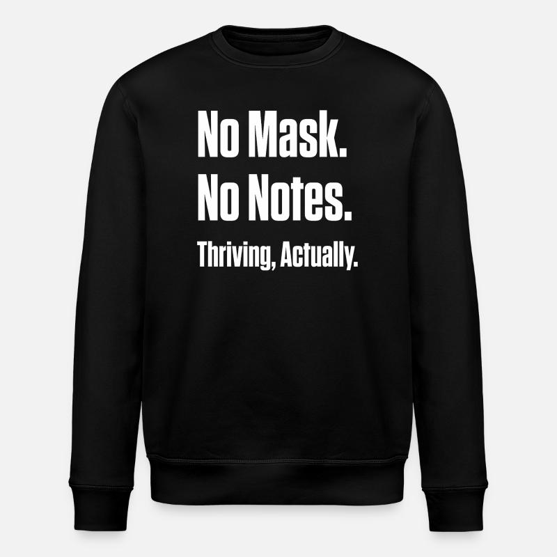 Unmaskierte Null Reue – Späte Diagnose ND - Stanley/Stella Unisex Bio-Sweatshirt ROLLER - Schwarz
