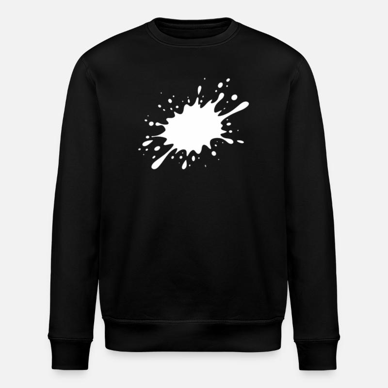 Tintenfleck Explosion - Stanley/Stella Unisex Bio-Sweatshirt ROLLER - Schwarz