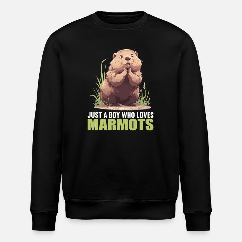 Marmottes Marmotte - Sweat bio ROLLER Stanley/Stella Unisexe - noir