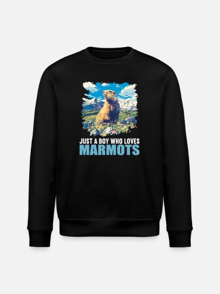 Marmots Groundhog - Stanley/Stella ROLLER Unisex Organic Sweatshirt - black