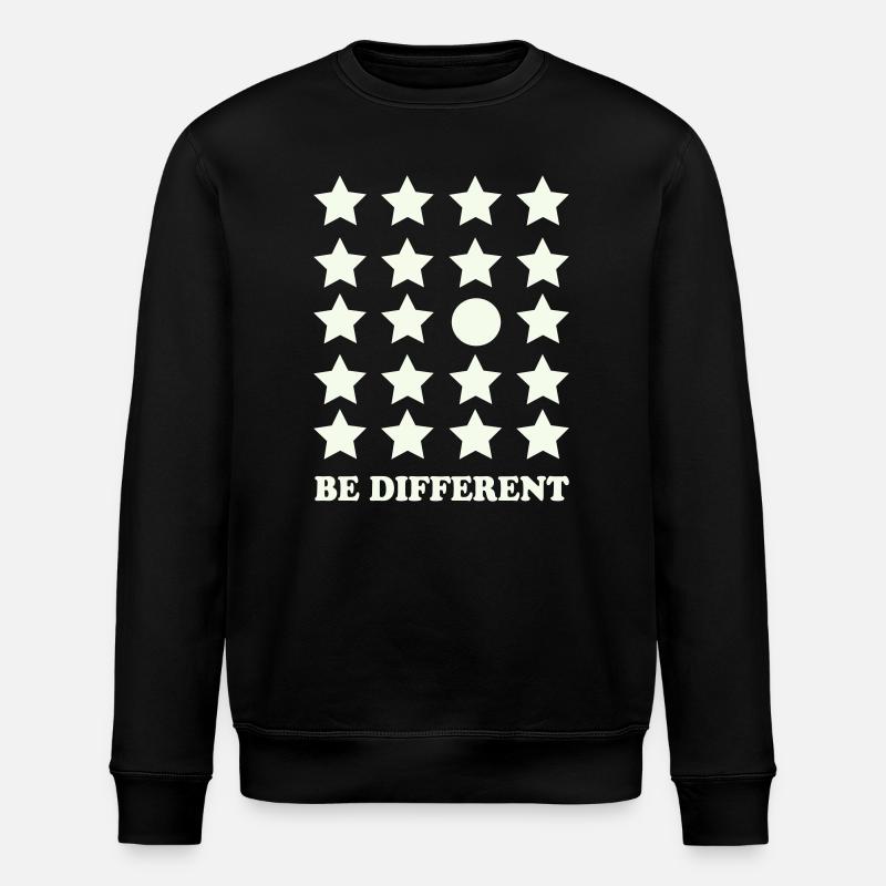 Be Different Sternenraster Kreis - Stanley/Stella Unisex Bio-Sweatshirt ROLLER - Schwarz