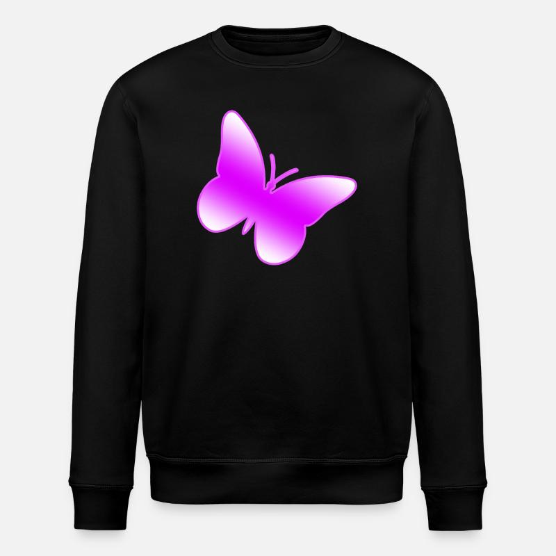 Schmetterling - Stanley/Stella Unisex Bio-Sweatshirt ROLLER - Schwarz