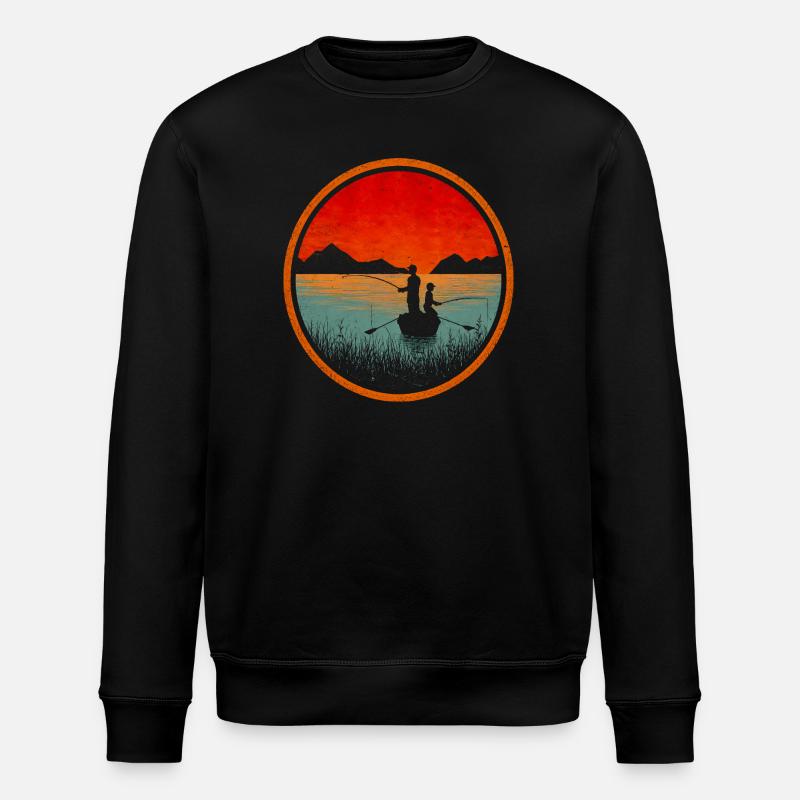 Pêche en bateau - Sweat bio ROLLER Stanley/Stella Unisexe - noir